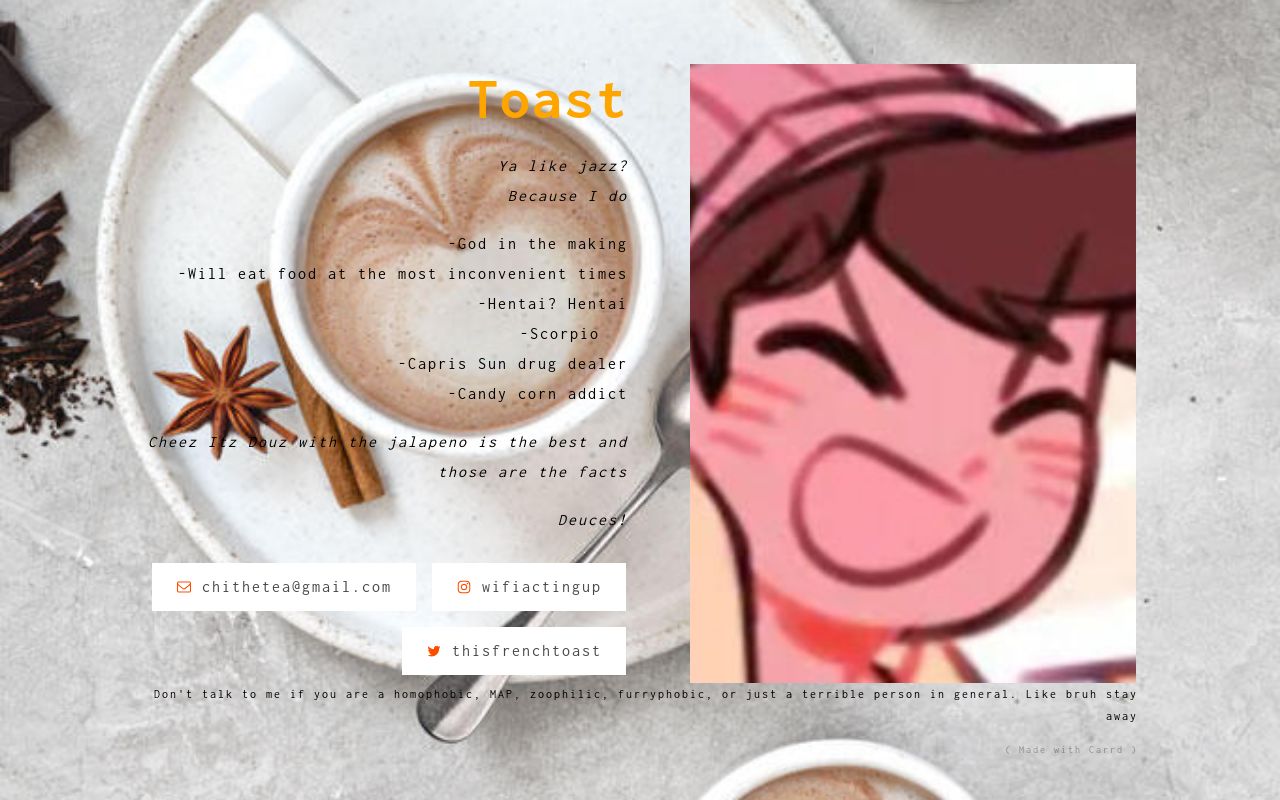 Carrd profile picture for @toas